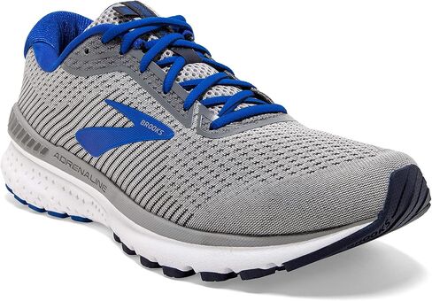 حذاء الجري Brooks Adrenaline GTS 20 للرجال - رمادي/أزرق/كحلي - D - 9.5 in Kuwait