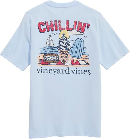 تي شيرت تشيلين للأولاد بأكمام قصيرة وجيب من Vineyard Vines للأولاد in Kuwait