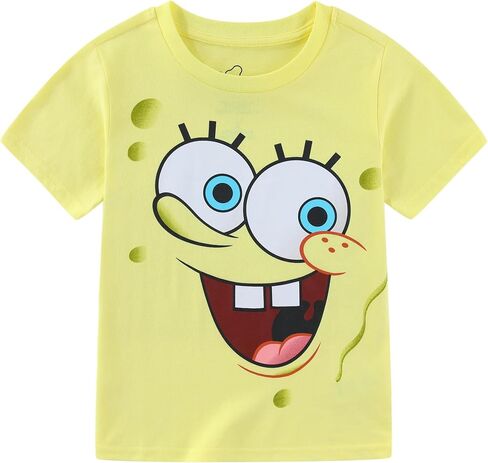 SPONGEBOB SQUAREPANTS Boys Short Sleeve T-Shirt for Big Kids in Kuwait