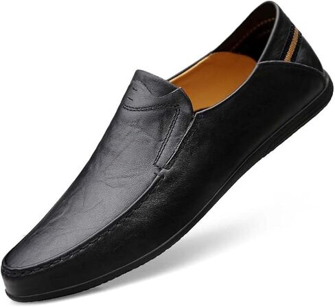 Premium Men's Casual Loafers in Genuine Leather, Slip-On Driving Penny Shoes Lightweight & Breathable for Men in Saudi Arabia