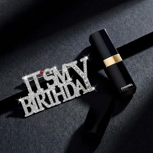 Its My Birthday Pin, Three Piece Set with Gold-Tone Silver-Tone Rainbow Colors, Party Accessory for Celebrations, Birthday Party Favor for Guests, Versatile Wear for Shirts Jackets Bags in Saudi Arabia