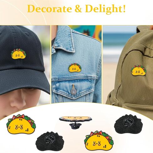 24Set Employee Appreciation Gifts Bulk - 24 Taco Funny Pins Bulk with 24 Inspirational Cards, Mini Taco Gifts for Coworkers Employee of the Month Staff Nurse Teacher Team in Saudi Arabia