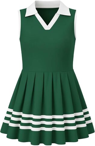 Kids4ever Girls Summer Dress 7-10 Year Kids A-line Pleated Knee Length Sundress for School Daily Casual in Saudi Arabia