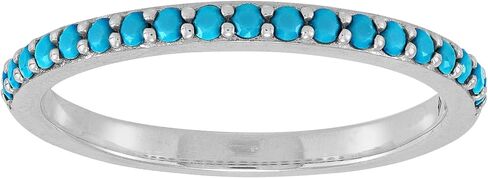 Silpada 'Polka Dot' Sterling Silver Teal Nano Crystal Ring in Kuwait