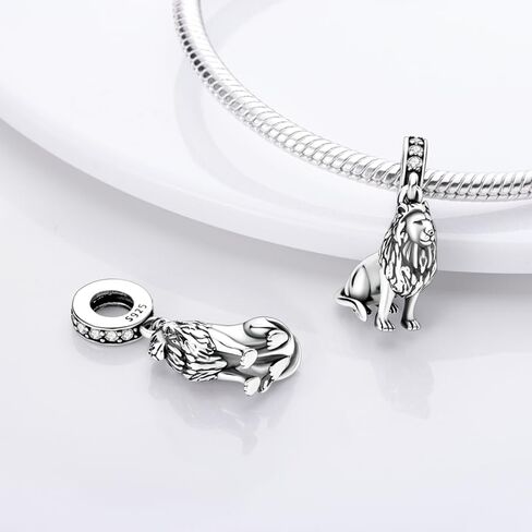 PARCOM 925 Sterling Silver Animal Bead Charms for Pandora Bracelets, Four Leaf Clover Tree of Life Pendants, Compatible with European Snake Chain Necklaces, Hypoallergenic Daily Wear Jewelry Gift for Women Mother's Day Christmas Anniversary in Saudi Arabia