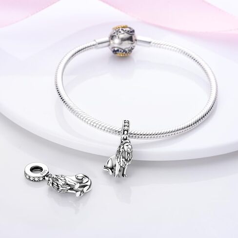 PARCOM 925 Sterling Silver Animal Bead Charms for Pandora Bracelets, Four Leaf Clover Tree of Life Pendants, Compatible with European Snake Chain Necklaces, Hypoallergenic Daily Wear Jewelry Gift for Women Mother's Day Christmas Anniversary in Saudi Arabia