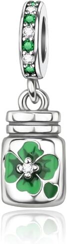 PARCOM 925 Sterling Silver Animal Bead Charms for Pandora Bracelets, Four Leaf Clover Tree of Life Pendants, Compatible with European Snake Chain Necklaces, Hypoallergenic Daily Wear Jewelry Gift for Women Mother's Day Christmas Anniversary in Saudi Arabia