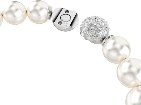 Swarovski Matrix bracelet, Crystal pearl, White, Rhodium plated in Kuwait