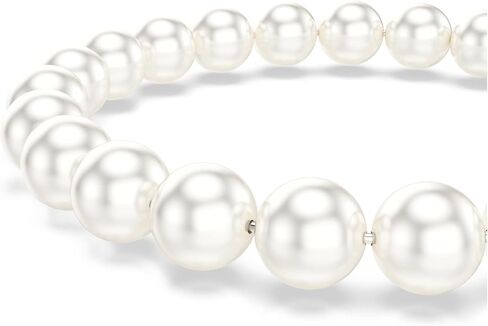Swarovski Matrix bracelet, Crystal pearl, White, Rhodium plated in Kuwait