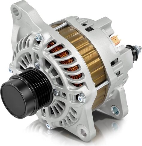 Alternator 180A 12V Fit for VOLVO S80 2007-2015│S60 2011-2016│XC60 2010-2016│XC70 2008-2015│XC90 2007-2014#Replace 0121715009 0121715109 11346N 11346 Decoupler Pulley Alternator in Kuwait