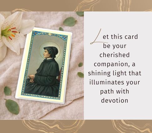 St Elizabeth Ann Seton Medal - Pray for Us Saint Elizabeth Seton Medal, Laminated St Elizabeth Prayer Card, The Lord's Prayer Card - Saint Elizabeth Ann Seton Medal Devotional Set, Total 3 Items in Kuwait