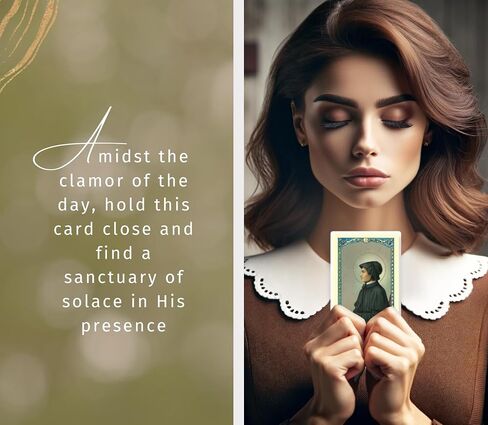 St Elizabeth Ann Seton Medal - Pray for Us Saint Elizabeth Seton Medal, Laminated St Elizabeth Prayer Card, The Lord's Prayer Card - Saint Elizabeth Ann Seton Medal Devotional Set, Total 3 Items in Kuwait