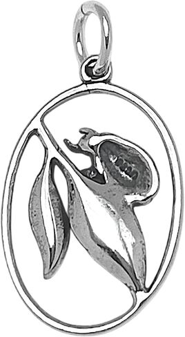 KEVIN N ANNA 925 Sterling Silver Ladybug on Leaf Charm (Charm Only) in Kuwait