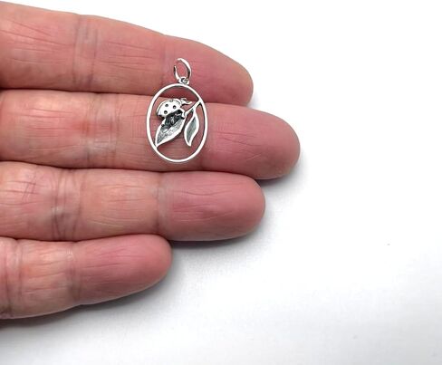 KEVIN N ANNA 925 Sterling Silver Ladybug on Leaf Charm (Charm Only) in Kuwait