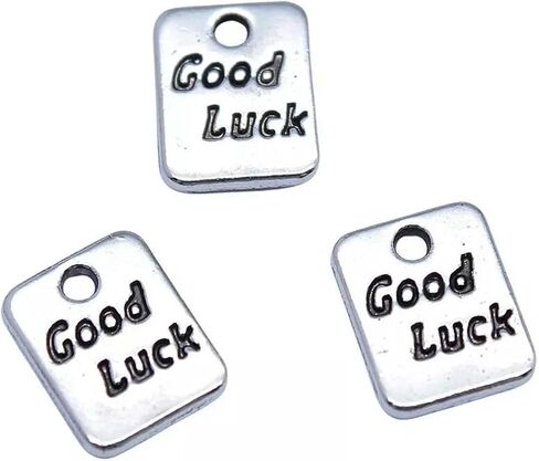 400 Pcs Antique Silver Good Luck Pendant 9x7MM B16838 in Kuwait