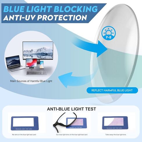 SKYOAK 2 Pack Ultralight Progressive Multifocus Reading Glasses for Men, Executive TR90 Computer Readers Spring Hinge Blue Light Blocking, Near-Mid Vision Multifocal Eyeglasses UV400 Protection, +2.5 in Saudi Arabia