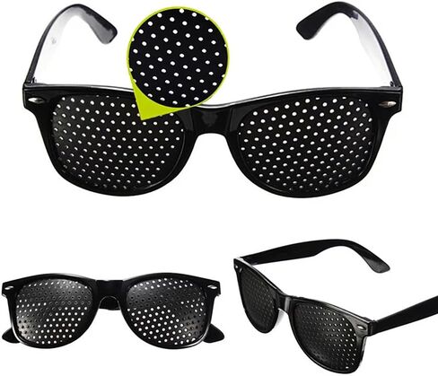 2 Pack Unisex Anti-Myopia Astigmatism Glasses Men's Women's Vision Improvement Strabismus Correction Fatigue Glasses(Black-CC-C1) in Kuwait
