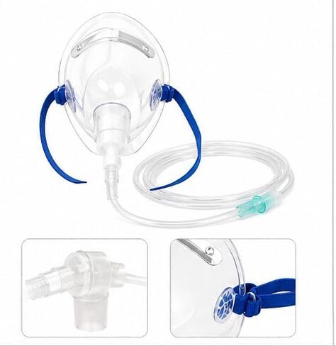Veterinary Oxygen Mask for Extra Large Dogs Over 88 lbs, Clear, with 6.6 ft Oxygen Tubing，Easy to Clean，Easy to use，Compatible with Mainstream Oxygen concentrators in Saudi Arabia