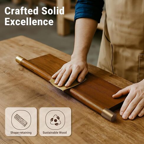Afuly Mid Century Modern Decor Walnut Floating Shelves for Wall Mounted Shelf Unit Solid Wood Rustic Decorative Shelving Living Room Bedroom Coffee Bar Bathroom Display Plant Photo 24in&20in in Saudi Arabia