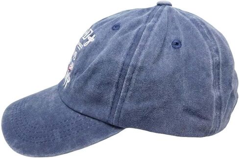 Trade Winds God Guns & Trump 2028 USA Flag Iran Sucks Blue Denim Relax Embroidered Cap Hat in Kuwait