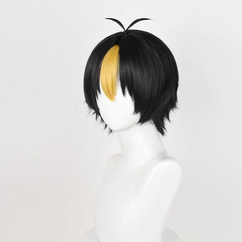 Nishinoya Yuu Cosplay Wig Comic Convention Costume Party Role Play Halloween Christmas Hair +Wigs Cap in Kuwait