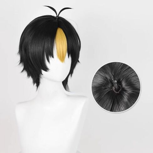 Nishinoya Yuu Cosplay Wig Comic Convention Costume Party Role Play Halloween Christmas Hair +Wigs Cap in Kuwait