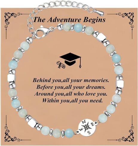Graduation Compass Bracelet for Her,Class of 2025,Personalized Graduation Gifts for High School/College/Masters Degree/Nurse/8th Grade/5th Grade/Middle School in Saudi Arabia