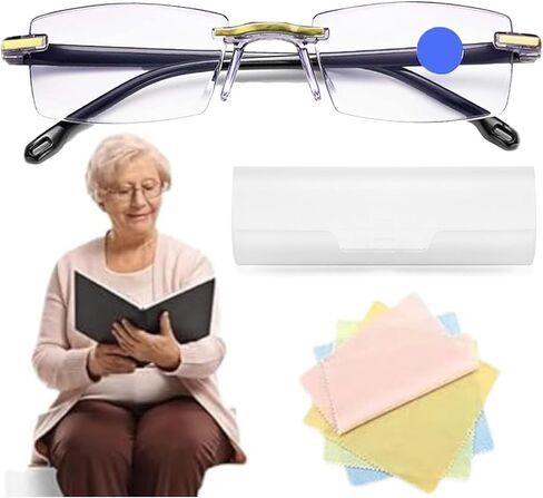 Anti-Blue Light Presbyopia Auto Focus Glasses for Men & Women Intelligent Dual Focus Glasses Far & Near for Reading in Kuwait