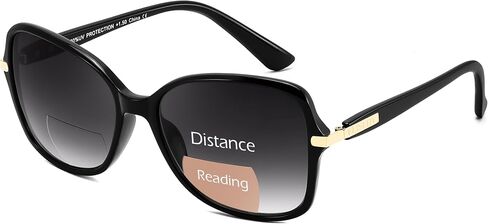 FEISEDY Women Bifocal Sunglasses Reader, Butterfly Sun Reader, Fashion Outdoor Reading Glasses, UV400 Protection B0351 in Kuwait