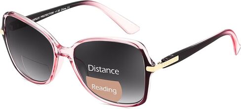 FEISEDY Women Bifocal Sunglasses Reader, Butterfly Sun Reader, Fashion Outdoor Reading Glasses, UV400 Protection B0351 in Kuwait