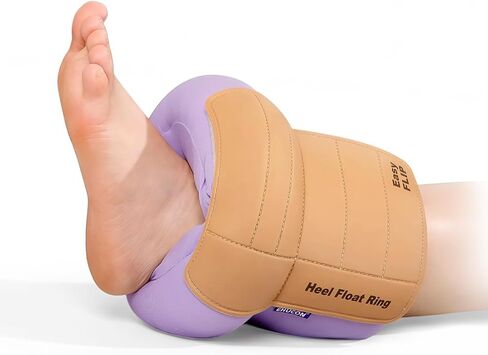 Heel Protector for Pressure Sores, Ankle Elevation Pillow for Heel Pain Relieve & Foot Support,Egg Crate Foam Heel Cushion Pillow for Elderly,Bedridden Patients-1PC (Purple) in Saudi Arabia