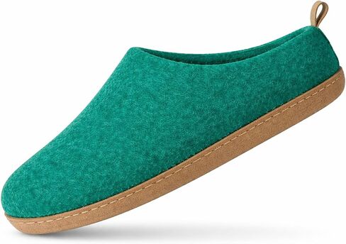 Wool Indoor Slippers - Natural Organic Wool, Genuine Leather Sole, Handmade in Nepal - Cozy, Warm, Soft, Unisex Non-Slip House Shoes for Men & Women - Perfect for Winter Comfort in Saudi Arabia