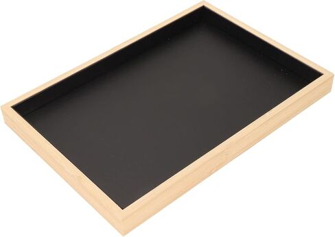 Jewelry Tray, 14X9.6X1.2in Stackable Flat Jewelry Organizer, Showcase Display Empty Plate for Earring Necklace Bracelet Brooche Pins in Saudi Arabia