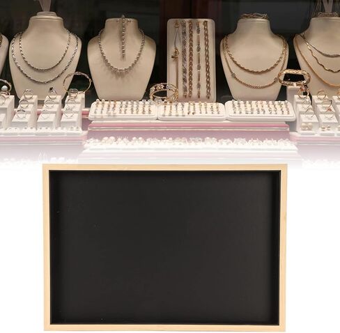 Jewelry Tray, 14X9.6X1.2in Stackable Flat Jewelry Organizer, Showcase Display Empty Plate for Earring Necklace Bracelet Brooche Pins in Saudi Arabia
