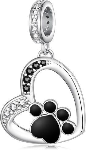 Dog Charms 925 Sterling Silver Animal Jewelry Dog Charm for Bracelets Paw Print Charms for Women in Kuwait