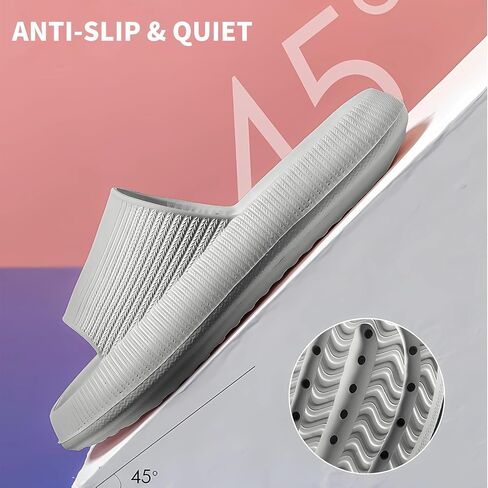 Pillow Slippers for Women and Men, Pillow Slides for Women and Men,Cloud Bathroom Sandals, Ultimate Comfort, Lightweight, Thick Sole, Non-Slip, Easy to Clean in Saudi Arabia