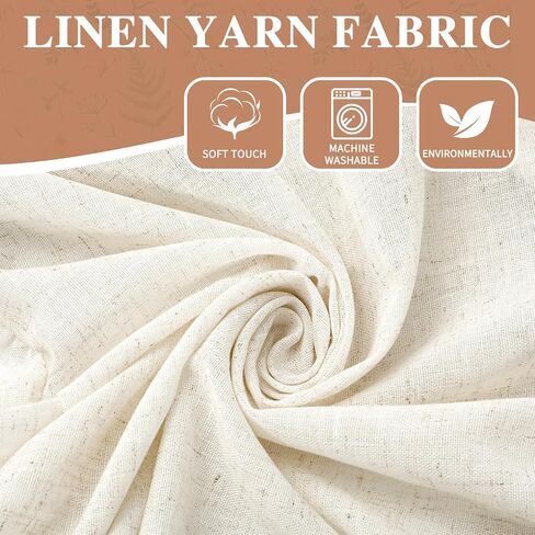 JarThenaAMCS مقيدة نافذة الستارة البيج Bowknot تكدرت شرابة نافذة ربط الستار طبقات لقضبان النوافذ المنزل مطبخ مقهى مزرعة الديكور 1 لوحة، 54 × 40 بوصة in Kuwait