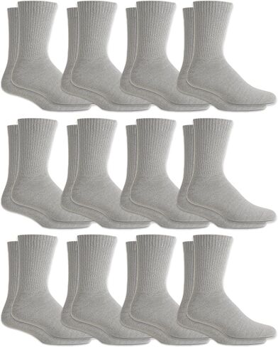 Yacht & Smith 12 PAIRS Womens Value Womens Bulk Lightweight Cotton Crew Socks, Homeless Donation Cheap, Wholesale Sock in Saudi Arabia