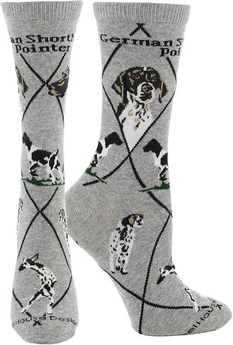 WHD German Shorthaired Pointer Crew Socks for Women & Men | Gift for Dog Lovers, Cute Pet Socks in Kuwait