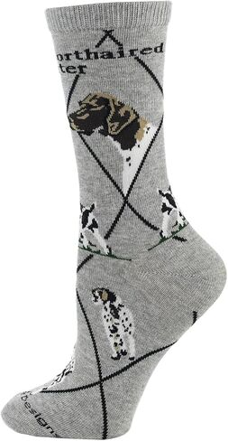 WHD German Shorthaired Pointer Crew Socks for Women & Men | Gift for Dog Lovers, Cute Pet Socks in Kuwait