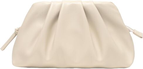 Clutch Purses For Women Elegant Vegan Leather Pleated Evening Clutch Bag With Zipper For Holiday Wedding Gala in Saudi Arabia