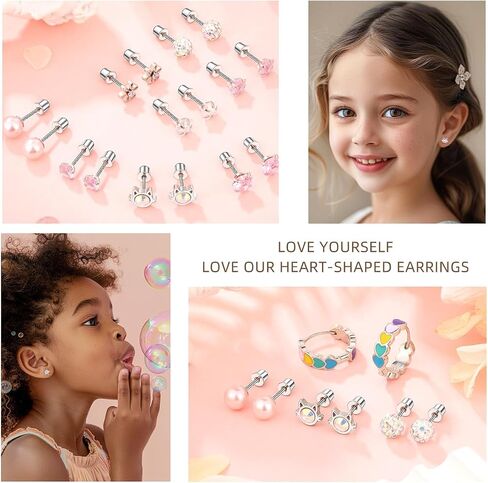 Surgical Stainless Steel Earrings for Women | Hypoallergenic Earrings for Girls | Kids Toddler Jewelry in Saudi Arabia