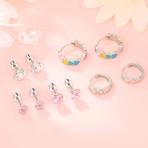 Surgical Stainless Steel Earrings for Women | Hypoallergenic Earrings for Girls | Kids Toddler Jewelry in Saudi Arabia