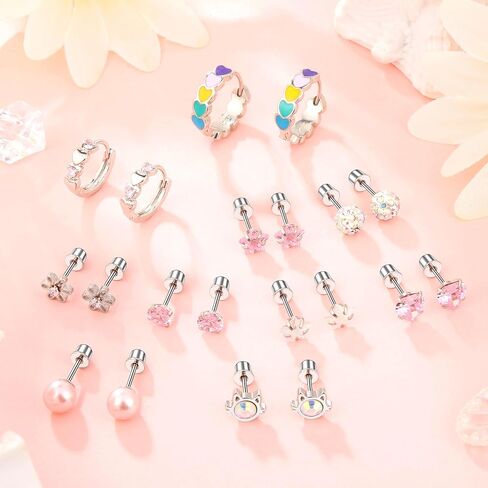 Surgical Stainless Steel Earrings for Women | Hypoallergenic Earrings for Girls | Kids Toddler Jewelry in Saudi Arabia