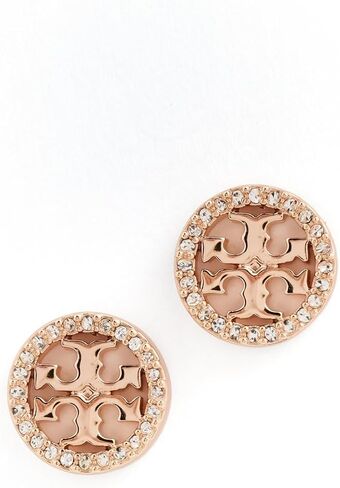 Tory Burch Women's Icon Pave Circle Stud Earrings in Kuwait
