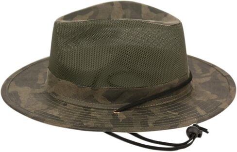 Unisex Safari Sun Bucket Hat with Breathable Mesh Crown in Kuwait