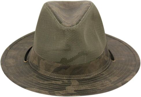 Unisex Safari Sun Bucket Hat with Breathable Mesh Crown in Kuwait