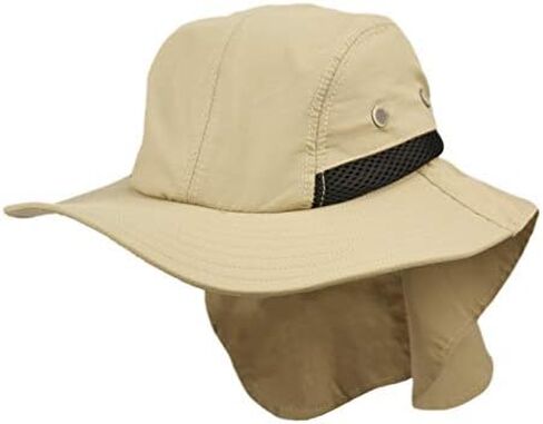 Unisex Safari Sun Bucket Hat with Breathable Mesh Crown in Kuwait