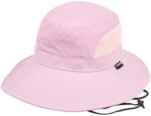 Unisex Safari Sun Bucket Hat with Breathable Mesh Crown in Kuwait
