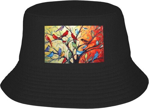 Hippie Dragon Bucket Hat for Men Rainbow Wide Brim Sun Hats for Women Outdoor Summer Beach Cap Breathable Fishermen Hat in Saudi Arabia